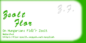 zsolt flor business card